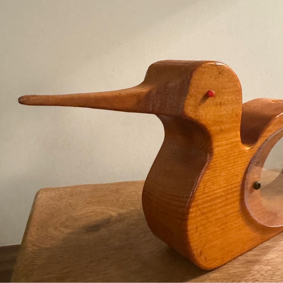 Vintage Handmade Wood Duck Piggy Bank ~ Canadiana 🇨🇦 - Picture 6 of 6